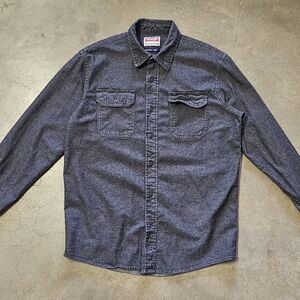 Wrangler Dark Gray Casual Button Down Shirt
